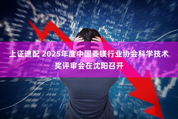 上证速配 2025年度中国菱镁行业协会科学技术奖评审会在沈阳召开