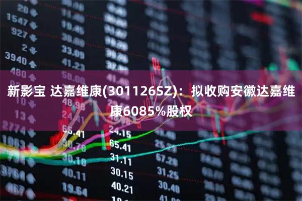 新影宝 达嘉维康(301126SZ)：拟收购安徽达嘉维康6085%股权