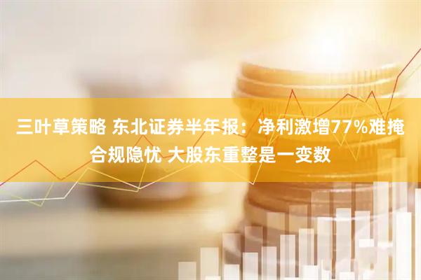 三叶草策略 东北证券半年报：净利激增77%难掩合规隐忧 大股东重整是一变数